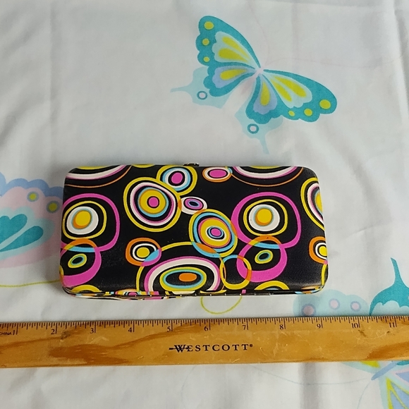 Women's Wallet Clutch Purse Clasp Colorful Hippie Hand Fashion By Metropolitan - Picture 15 of 16